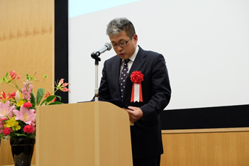 丸山浩文部科学省室長の祝辞