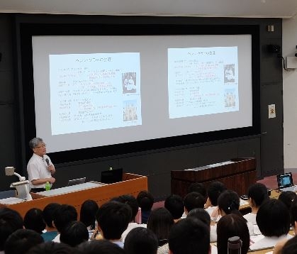 模擬授業の様子（医学科）